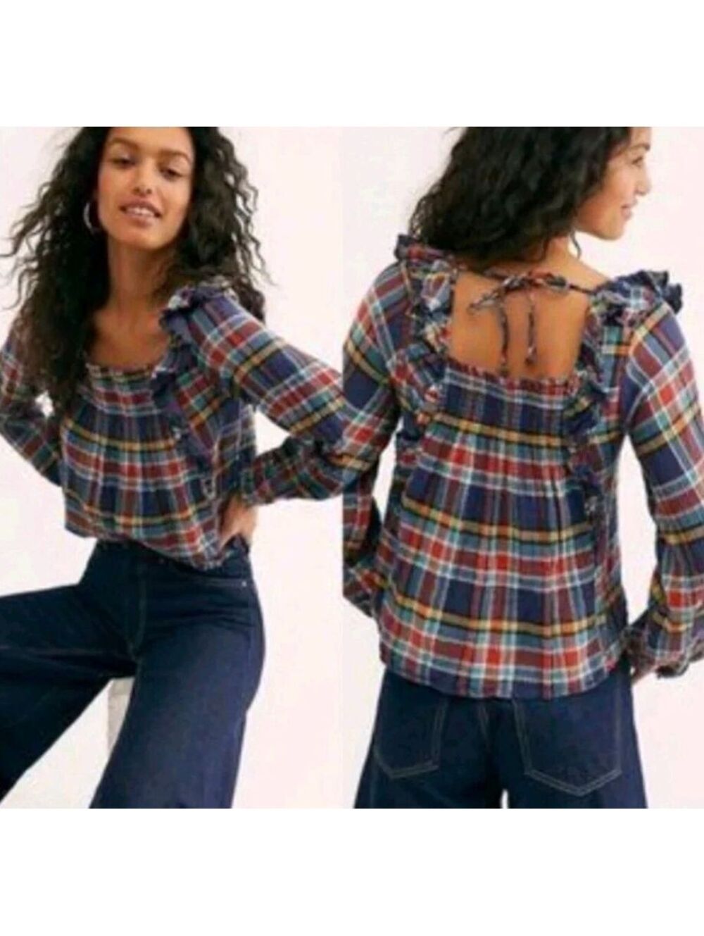 We the Free Siena plaid pullover